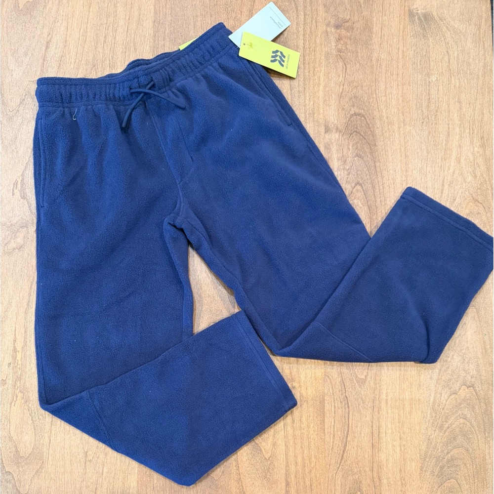 All In Motion Boys Microfleece Pants Dark Blue Size M 8 Athletic Joggers NWT